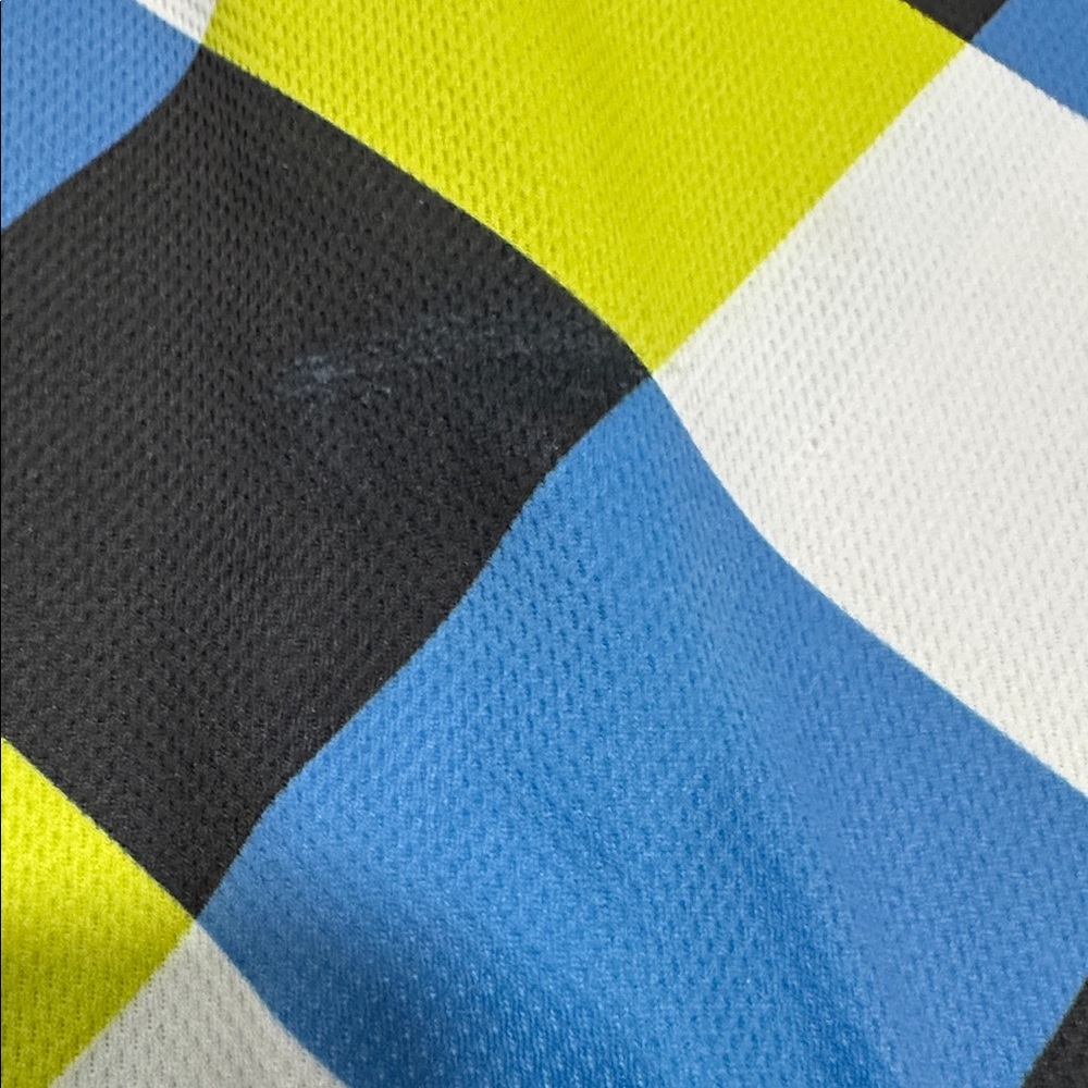 Twin Six Men Blue Green Retro Patchwork Cycling‎ Jersey Size L - Picture 9 of 9